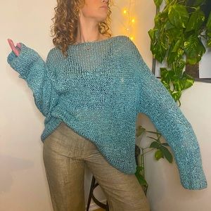 Oversized Open Weave Sweater